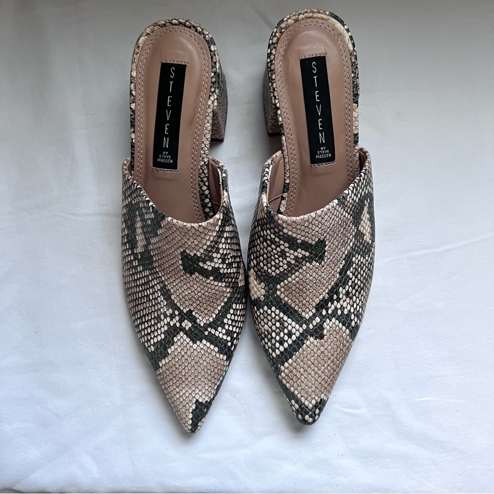 Steven by Steve Madden Follow heeled mules